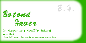 botond haver business card